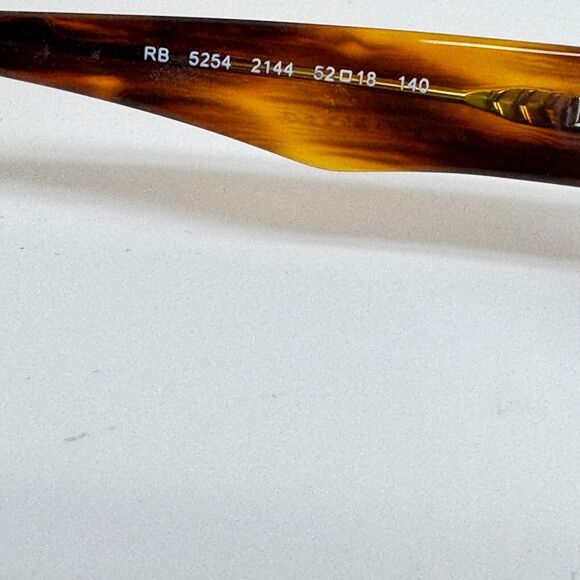 Ray Ban Eyeglasses Frames Only RB 5254 2144 52-18-145, Brown‎ Striped H15224 main image 3